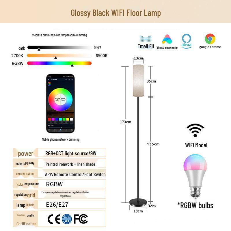 RGB Dimmable LED Floor Lamp for Living Room and Bedroom
