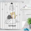 HBU23Anime Cute Duck Printed Shower Curtain Cartoon for Bath Waterproof Bathroom Curtain Durable Bath Screen Bathroom Decor Fu7$