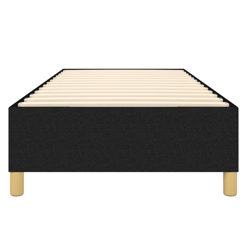 Box Spring Bed Frame Black 100x200 cm Fabric