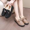 2025 Winter New Thick-soled Cold-proof and Waterproof Women's Cotton Shoes Are Comfortable and Casual, Piled and Thickened To Keep Warm Mother Shoes