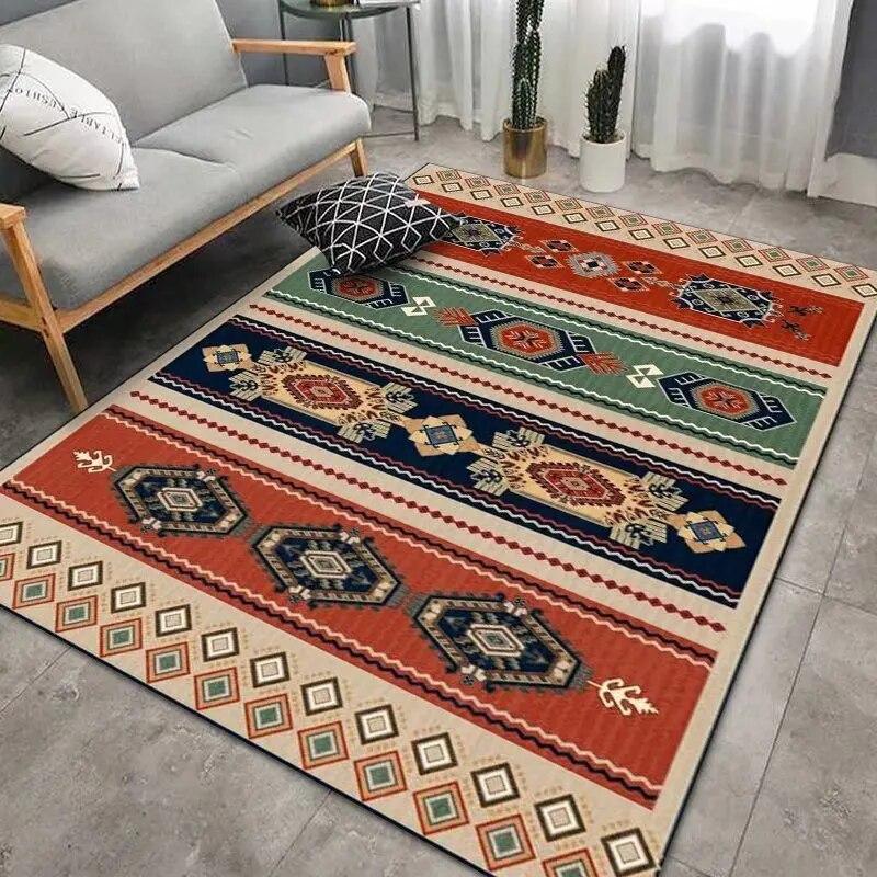 

VIKAMA Crystal Velvet 50*80cm National Wind Carpet Retro Persian Wind Living Room Sofa Floor Mat Homing Carpet Bohemian Door Mat 500MMx800MM разноцветный