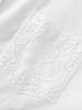 Women's Early Spring Loose Casual Lace Cotton Shirt with Bamboo Joint Design