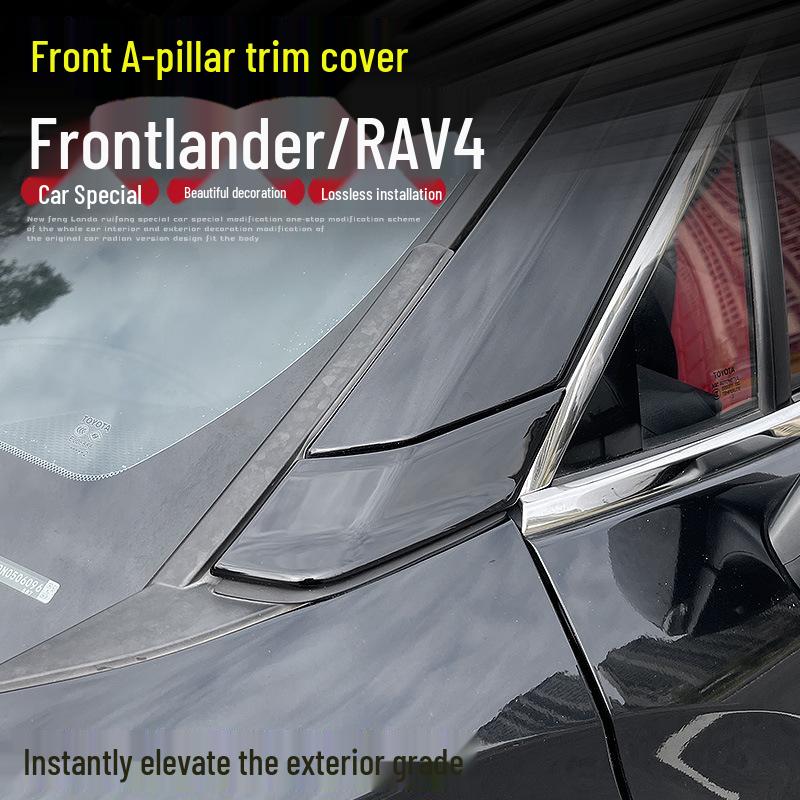 

Декоративная наклейка на угол передней стойки Toyota Frontlander для отделки экстерьера Corolla Cross Carbon Fiber Texture Pair