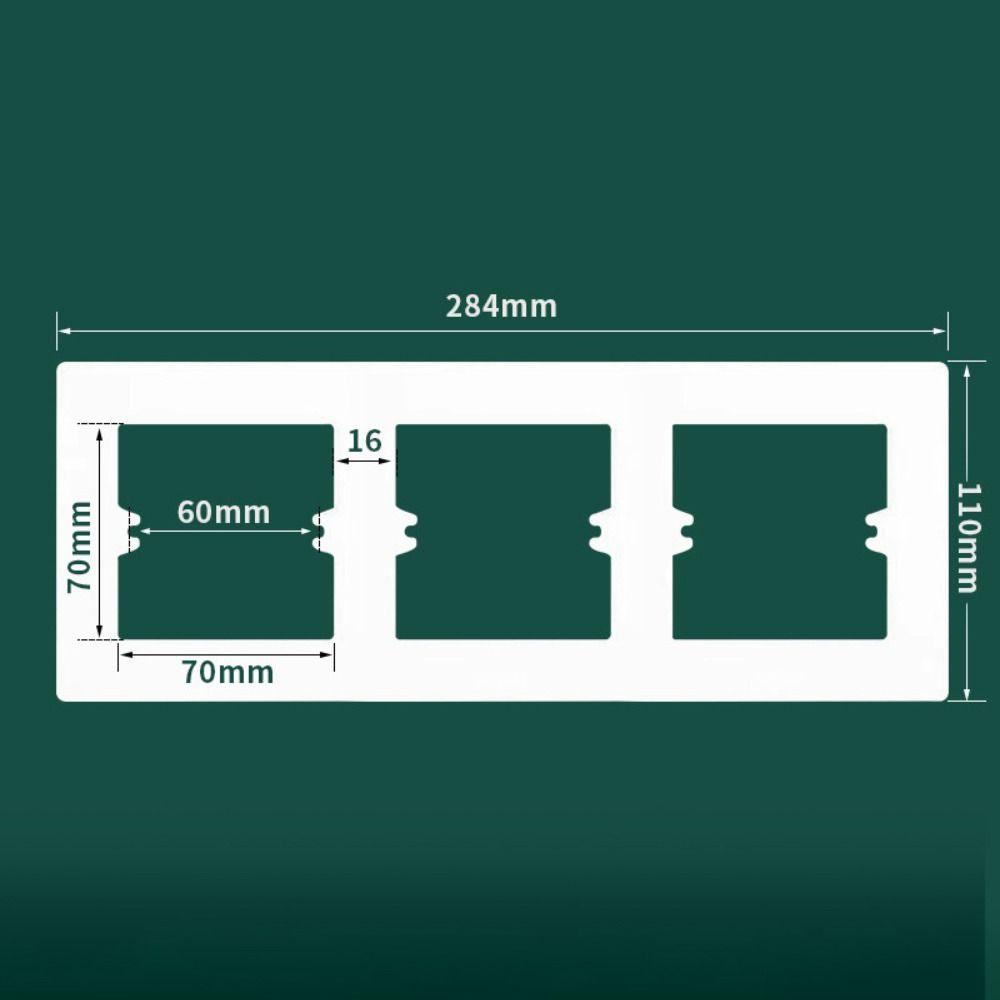 Universelle Wandpaneele Kunststoff Schalter Steckdose Rahmen Schalterabdeckung Dekorative Abdeckung Elektrisch