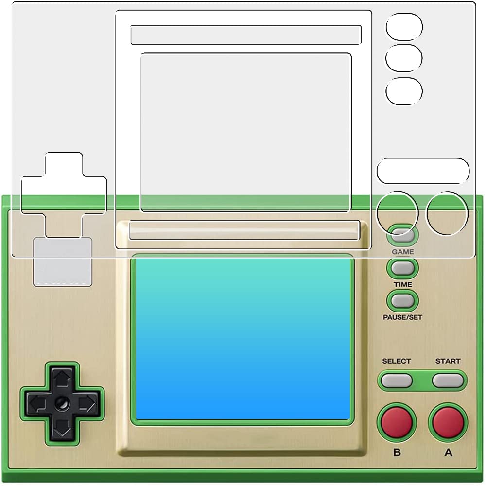 

ClearView Game Watch The Legend of Zelda Полная защита Надежные функции Ударопрочный ЖК-экран Защитная пленка Сделано в Японии и [5 поглощение/синий разрез]