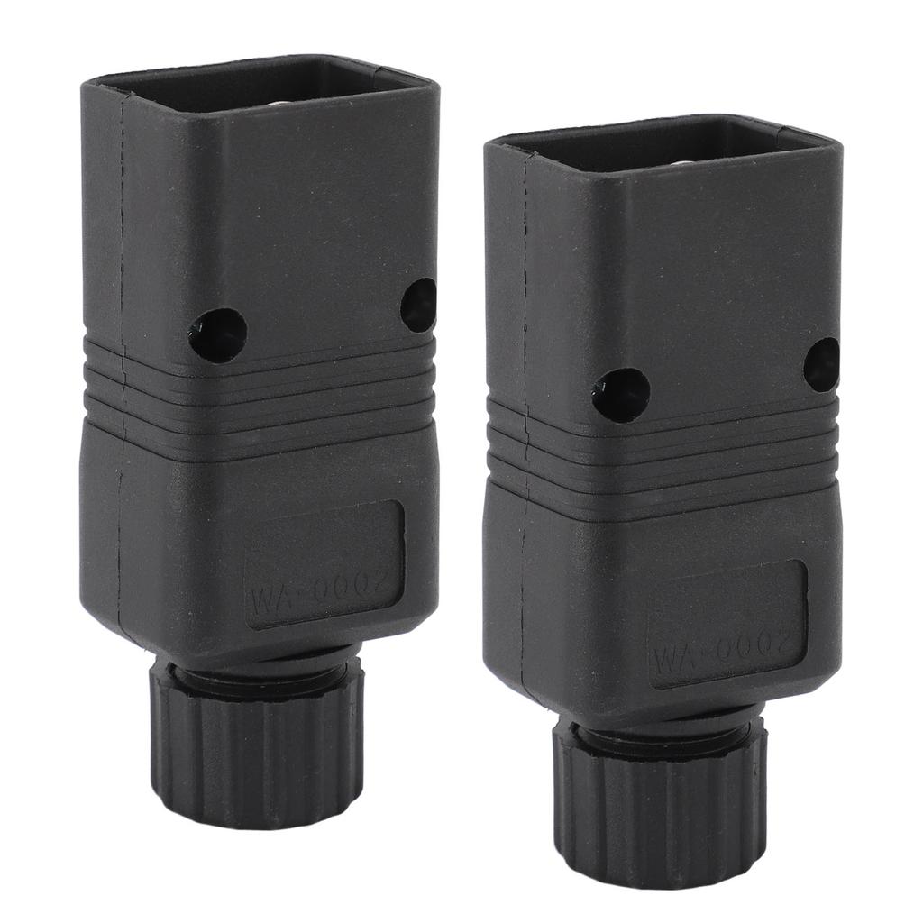 2pcs IEC320 C20 Power Socket Adapter Receptacle Connector Copper PVC IEC 320 C20 Rewirable DIY Power Plug Adapter