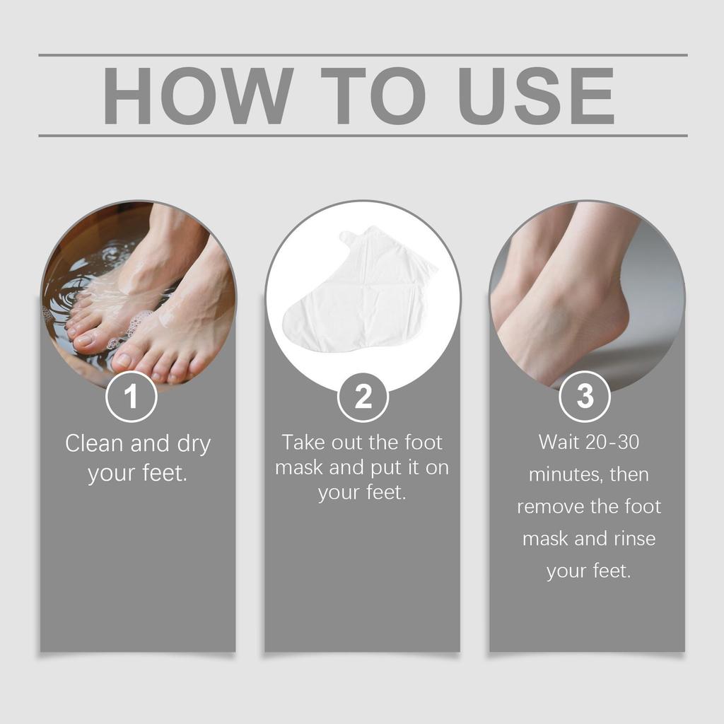 OceAura Aloe Moisturizing and Nourishing Foot Mask Daily Care for Dry and Rough Feet Moisturizing and Softening Foot Care Mask 5pcs