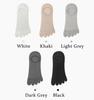 Men's Summer Ultra-thin Five Finger Socks Anti-slip Silicone Invisible Boat Socks Solid Color Cotton 5 Toe Socks Split Toe Socks