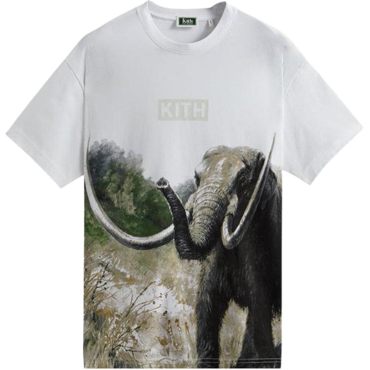 

Kith For AMNH Late Mammals Vintage Tee White Men Tops KHM030709-101 L