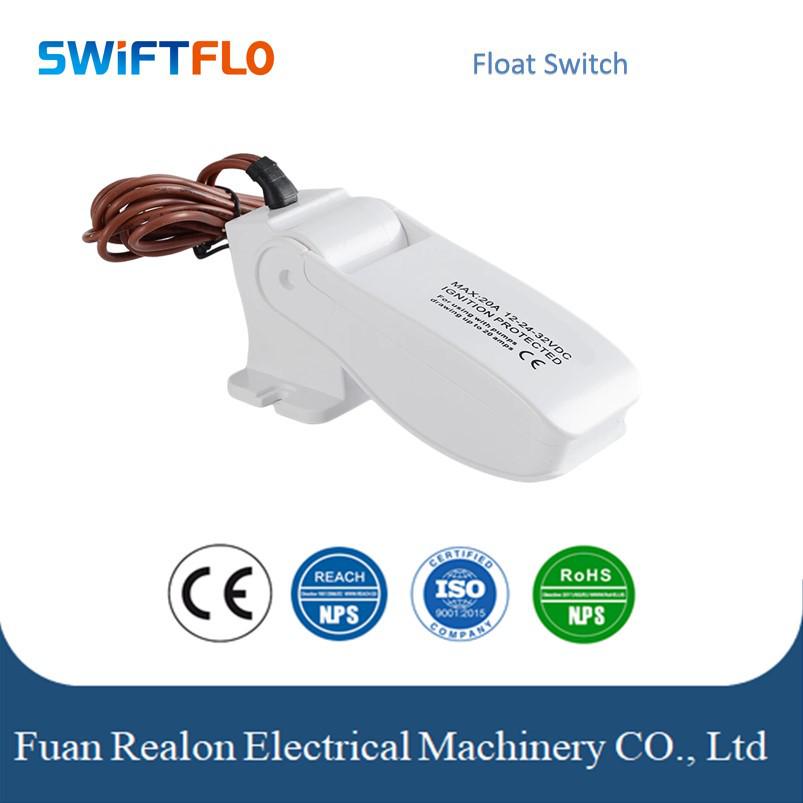 Compact Marine Bilge Pump Float Switch for Water Level Control