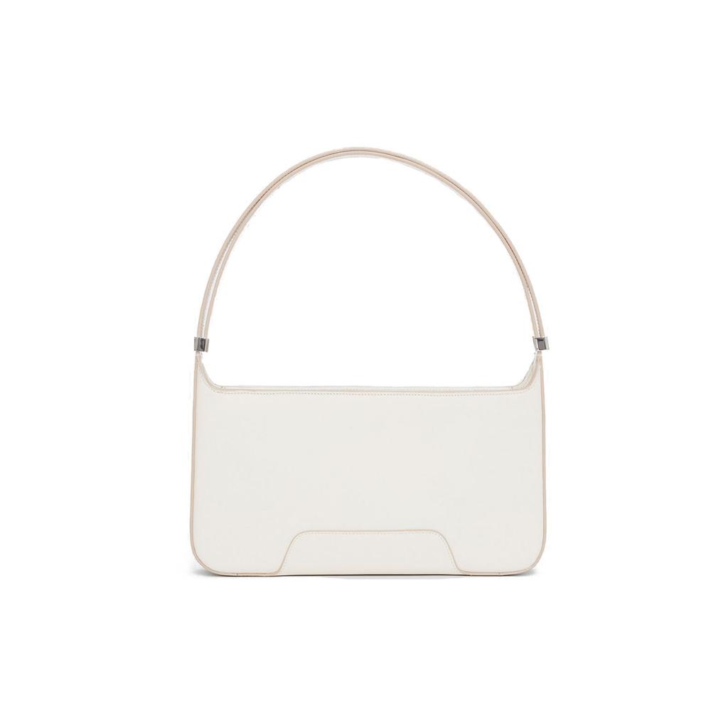Burberry Tb Metal Logo Adjustable Shoulder Strap Leather Crossbody Bag Women bags Light-White 80462501