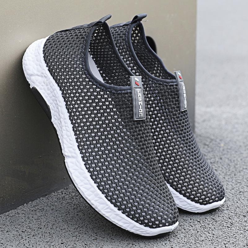 

Breathable Casual Men s Shoes, Versatile Sports Shoes, and Shallow Shoes 44 темно серый