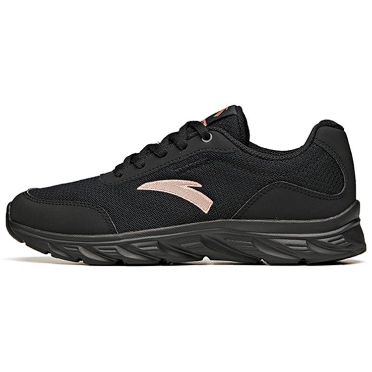New Anta Slip Resistant, Abrasion Resistant, Breathable Low Top Casual Running Shoes Women's Black 922115571-4
