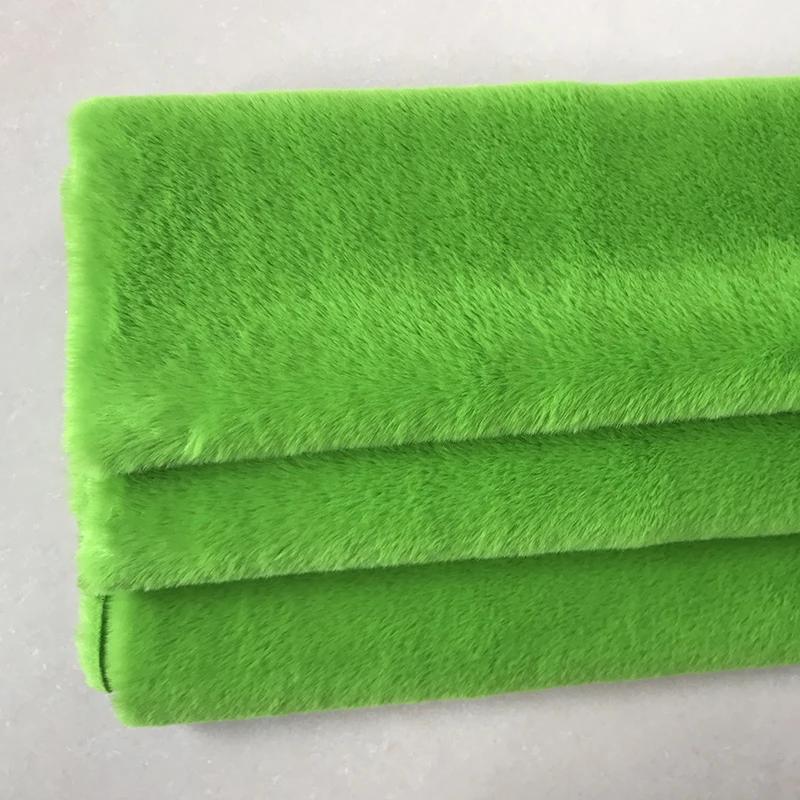 Short Plush Fabric Fur By The Meter for Pillowcases Clothing Sewing High-grade Soft Imitation Rabbit Hair Cloth Plain Thickened