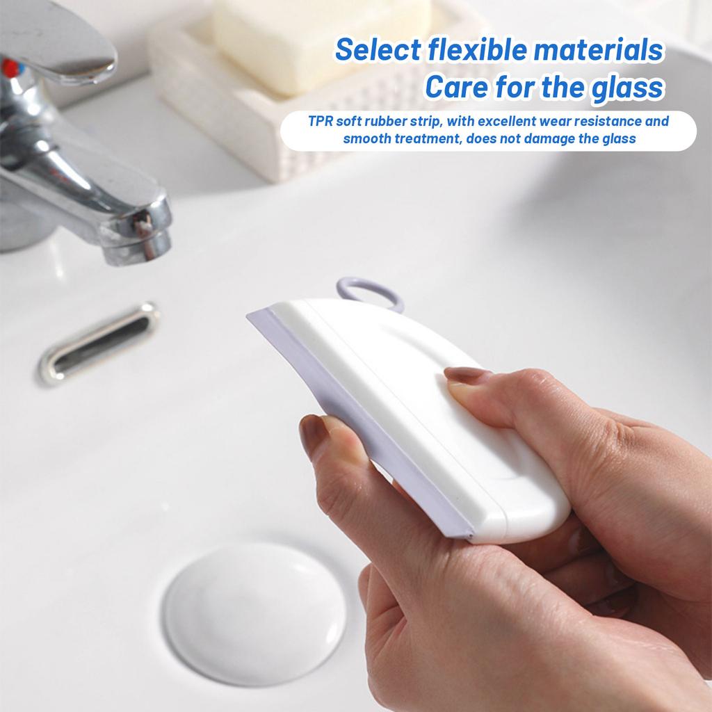 Raspador Limpador Doméstico Limpador de Vidro de Banheiro Ferramenta de Limpeza de Silicone Raspador Multifuncional de Banheiro