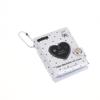 Mini Cute Heart Photocard Album 32 Pockets Portable Clear Kpop Card Holder for Idol Collectibles Travel Souvenir Gift