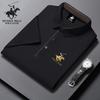 POLO CLUB 2025 Summer Men's New Embroidered Solid Color Loose Business Casual Quick Drying Polo Shirt