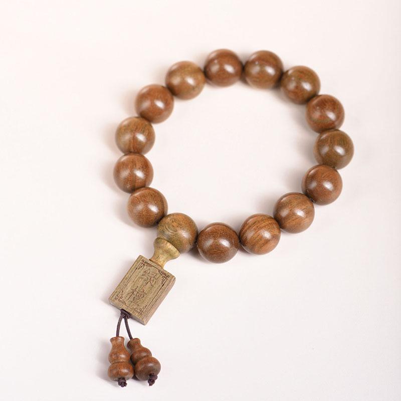 Argentina Agarwood & Green Sandalwood Unisex Prayer Beads Bracelet