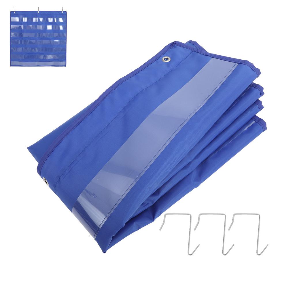Pocket Chart Organizer Classroom Schedule Chart Sentence Strip Clear Pockets Hanging Bag Wall Door Back for Early Education Use