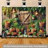 2D Countryside Harvest Backdrop Cloth Farm Vegetable Baskets Party Decor