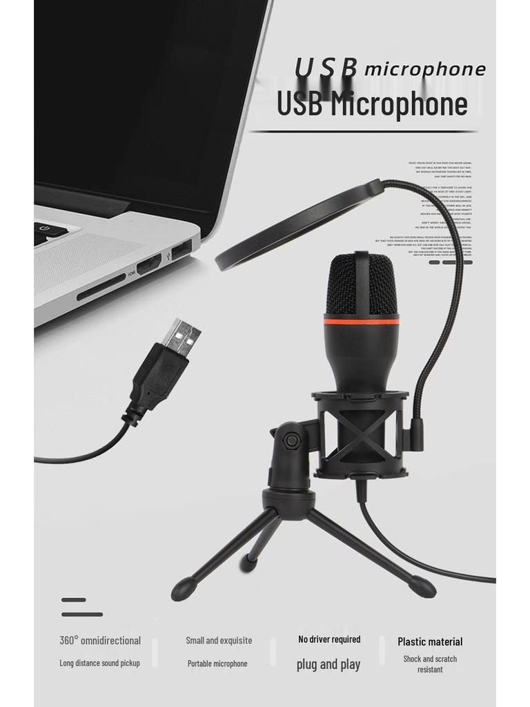 ME4 RGB USB Kondensatormikrofon - Geräuschunterdrückung für Gaming, Aufnahme und Live-Streaming