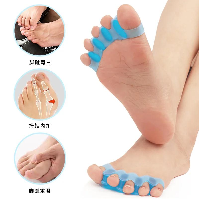1Pair (2pcs) New Soft Gel Toe Separator Bunion Corrector Hammer Toe Straightener Spacers Stretcher Foot Care Tool