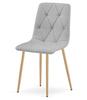 LIBRA chair - light gray fabric / wood color legs x 1