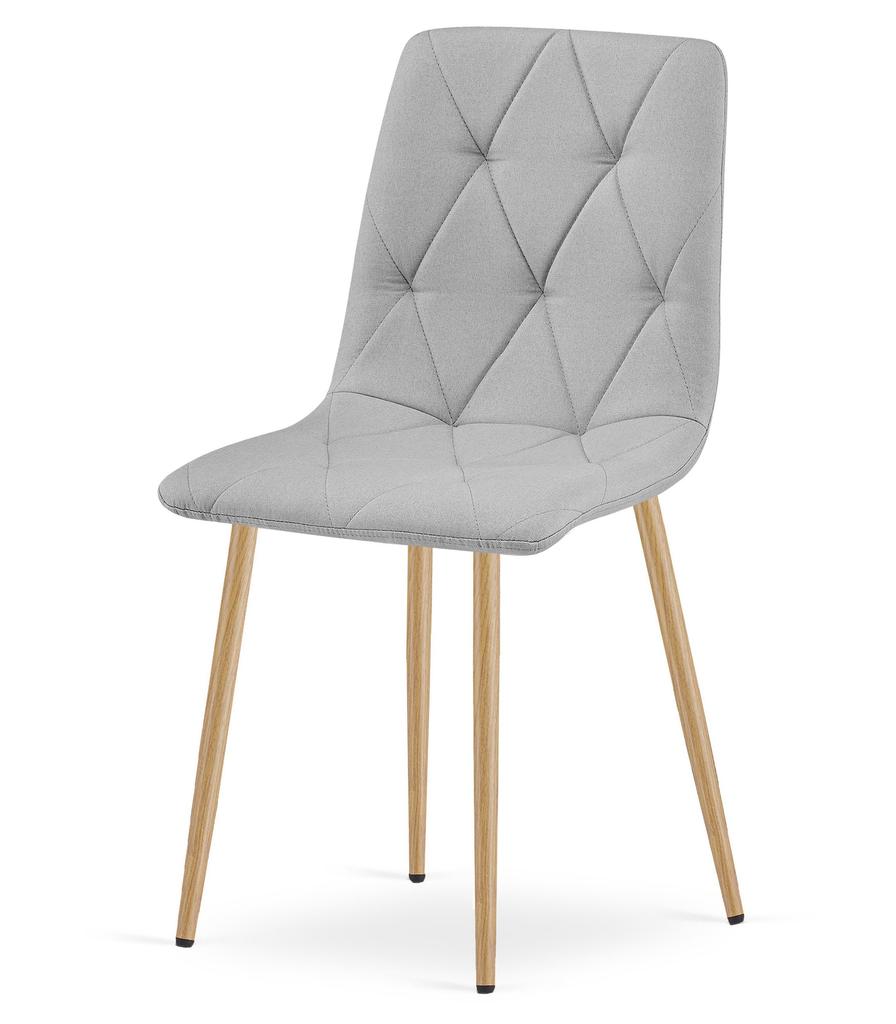 LIBRA chair - light gray fabric / wood color legs x 1