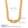 Premium Sense Inlaid Opal Necklace Retro Style Medieval Geometric Collarbone Choker Chain