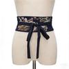 Flower Pattern Hanfu Cummerbund Crane Phoenix Flower Corset Belt Dress Girdle  Hanfu Costume