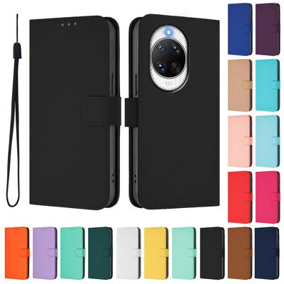 Kožené flipové pouzdro na telefon pro Huawei Nova 14 Pro 14 Ultra Magnetický kryt typu kniha Držák Kryt Pouzdro Nova14 šňůrka Coque Fundas