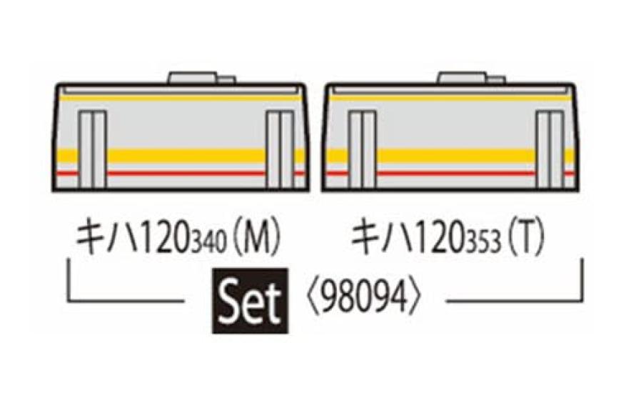 TOMIX N Gauge JR Kiha 120 300 Type Tsuyama Line Set 98094 Railway Model Diesel Car