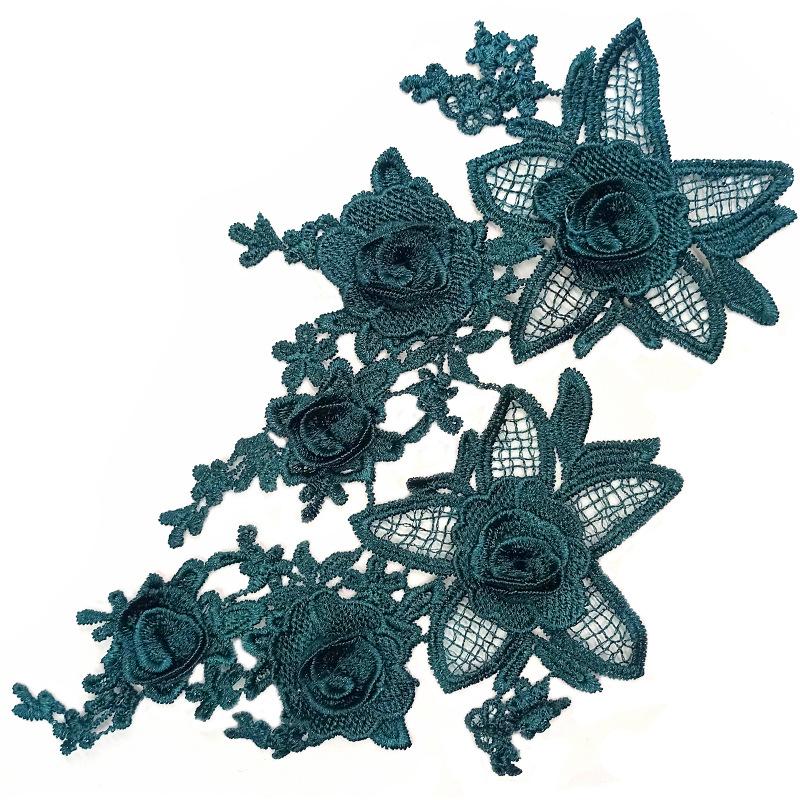 Water Soluble Lace, Embroidery, Three-Dimensional Embroidery Pair, Polyester Light Silk, Hollow Diy Lace Accessories, Decal Floating Flowers