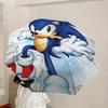 1pc Sonic the Hedgehog Automatic Open/Close Umbrella, Lightweight Design for Everyone,Durable Canopy yy251014100