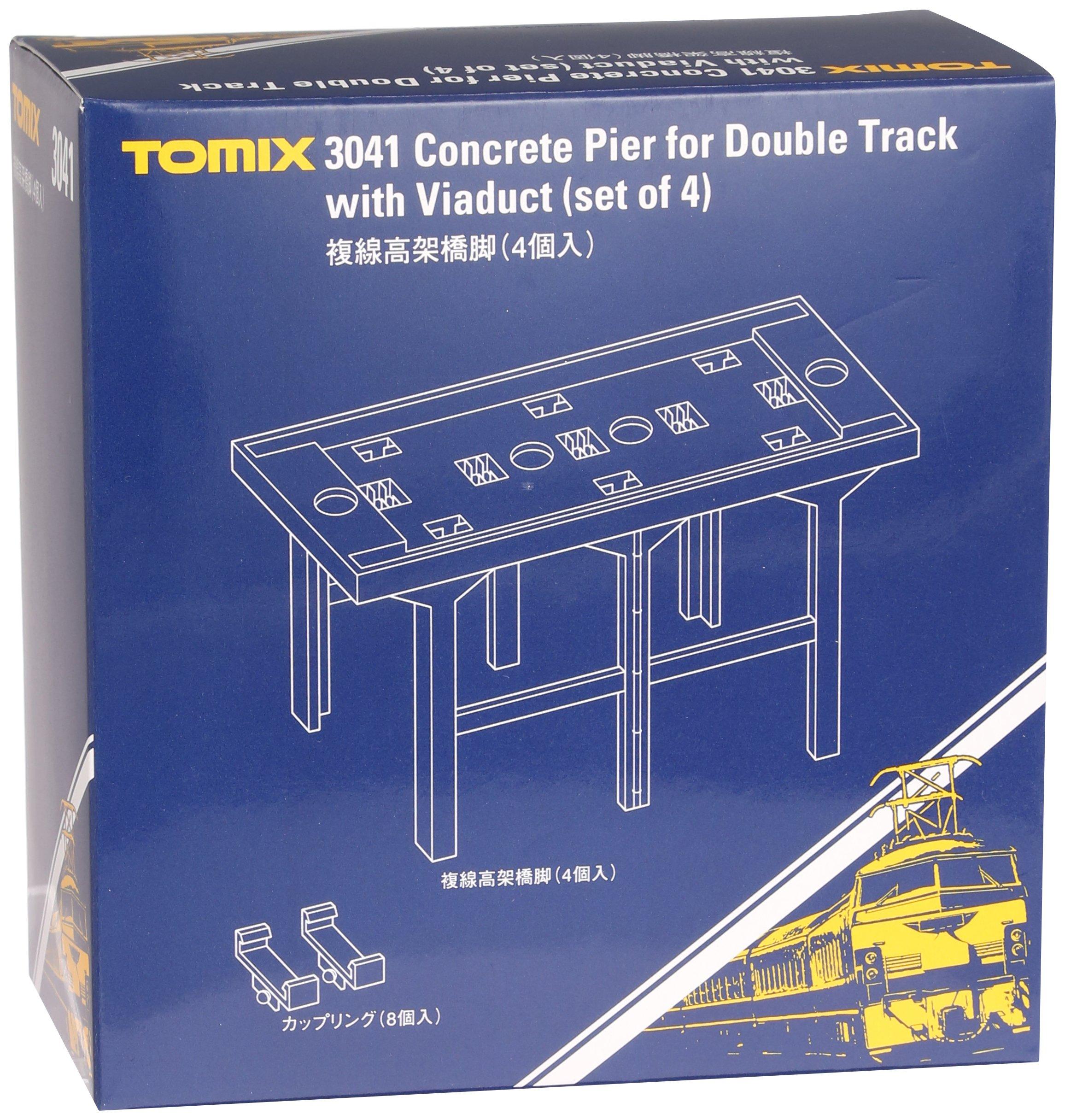 TOMIX N Gauge Double Track Viaduct Piers of 3041 Model Train Supplies (Set 4)