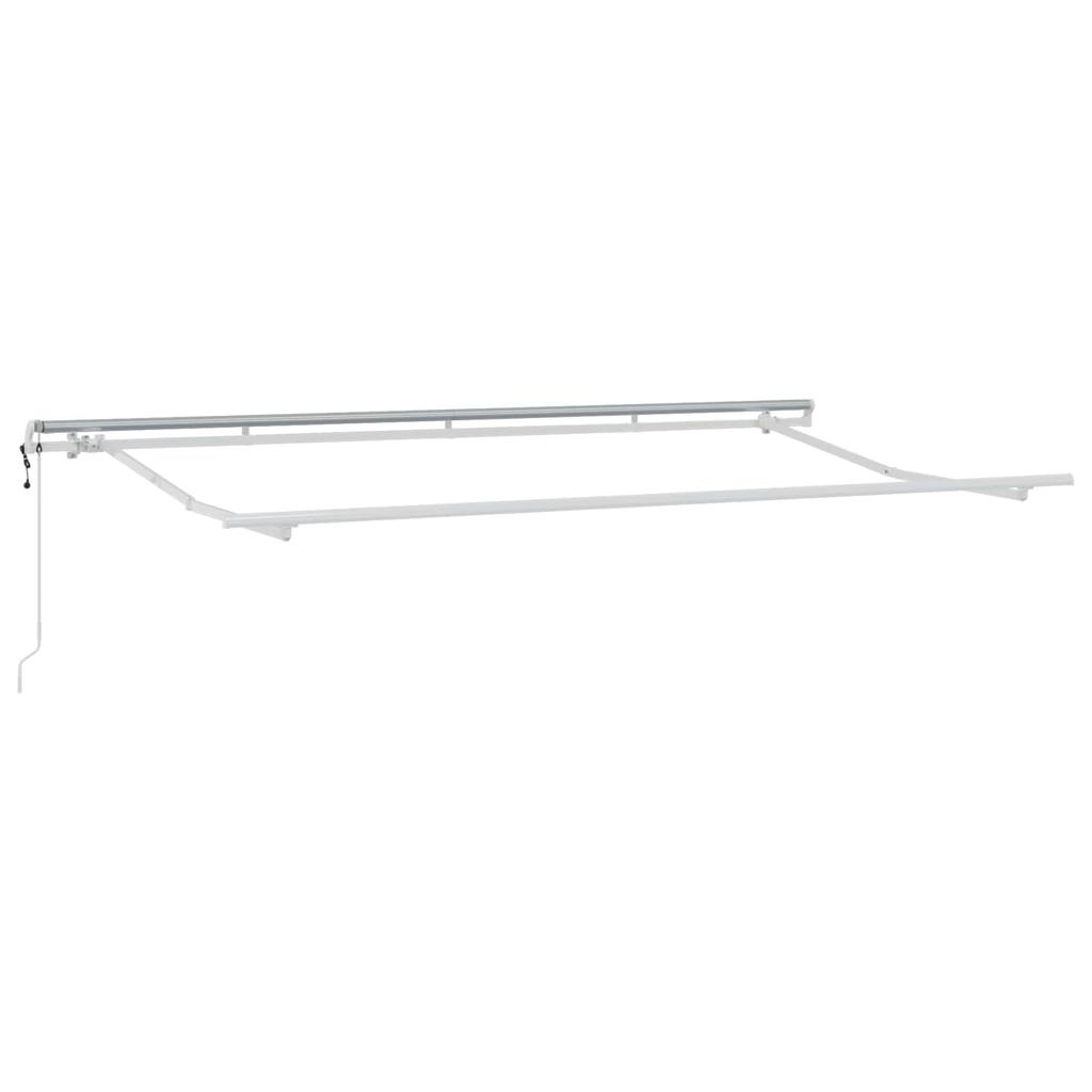 Retractable Awning Cream 400 x 200 cm Polyester and Aluminum