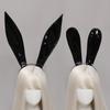 Sexy Bunny Maids Ears Headband Cosplay Leather Rabbit Ear Hairband DJ Night Club Bar Headwear Party Hair Hoop High Quality