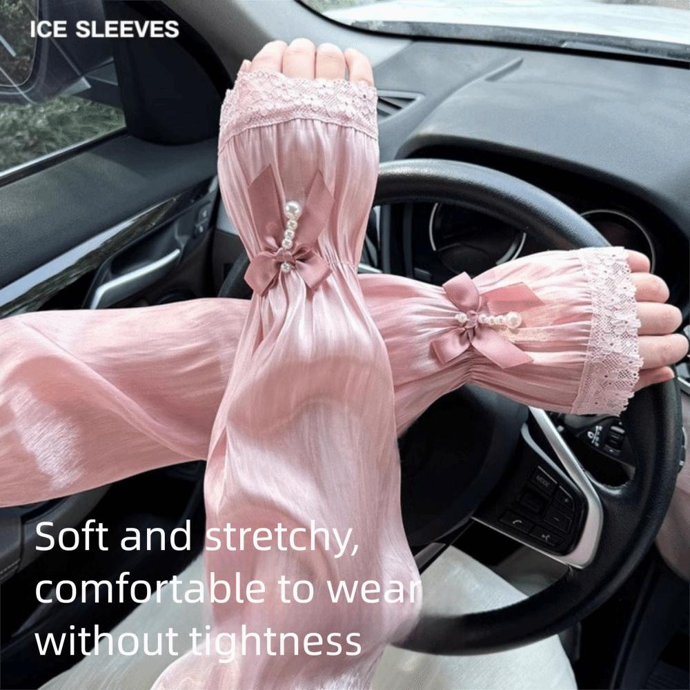 Elegant Sun Protection Sleeves Breathable Lace Arm Cover Cooling UV Protection Sleeves Daily Wear