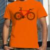 Words Bicycle Anatomy of a Time Trial Bike Print T-Shirts Men Summer Breathable Short Sleeves Loose Oversized Tee Unisex