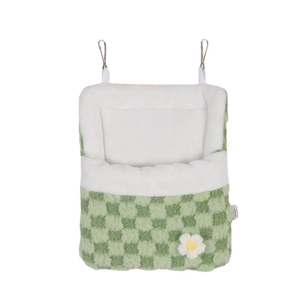 Warm Pet Swing Bag Velvet Sugar Glider Hanging Hammock Guinea Pig Bed Hamster Plush Hammock Winter