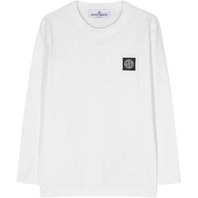 Long Sleeve Crew Neck T-Shirt Kids Tops White 791620447-V0093