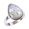 Natural Aquamarine Gemstone Handmade 925 Solid Sterling Silver Ring Size 9 m3r78
