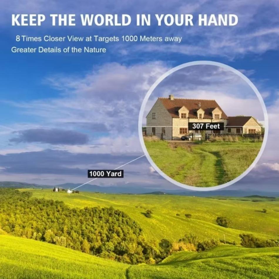 30x60 HD Teleskop Vision Barn Utomhus Fågelskådning Turism Camping Rekvisita Lång Räckvidd Fällbar Kikare med Svagt Ljus Natt