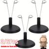 3/6Pcs Metal Bracket Stand Doll Support For 1/12 Dolls Furniture Prop Up Dolls Toy Stand Support Prop Up Mannequin Model Display