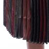 Falda Midi Plisada Metalizada WJCP312F para Mujer