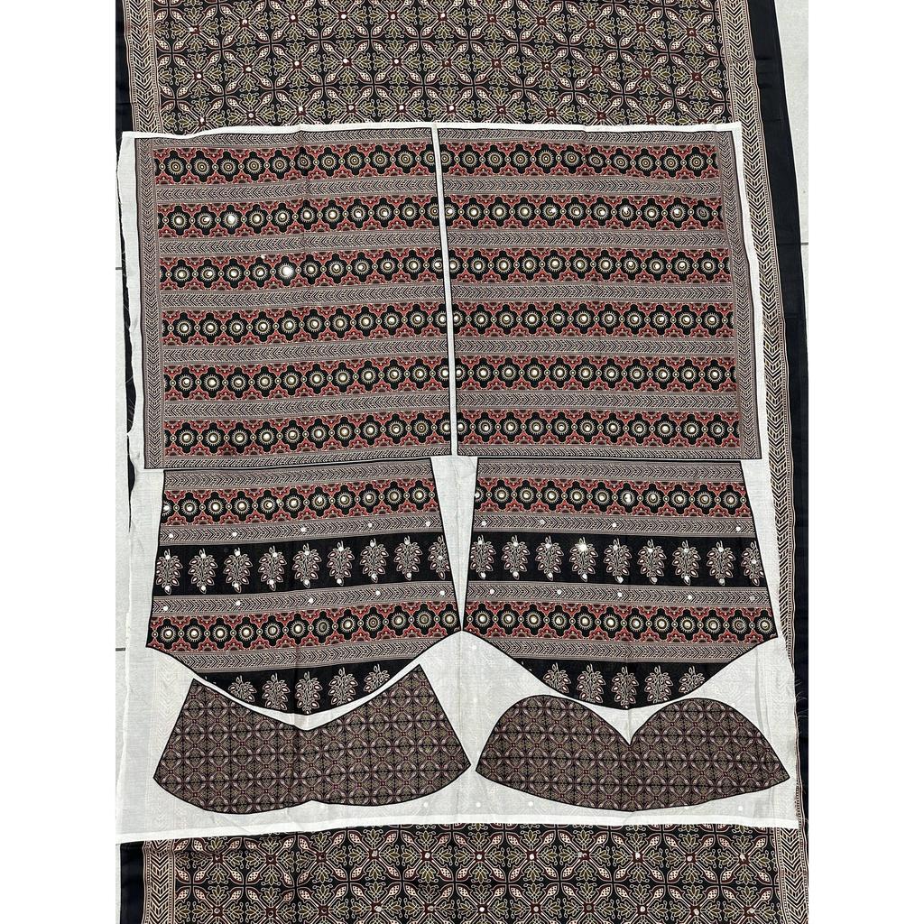 New Launch Ajrak Print Designer Saree Collection