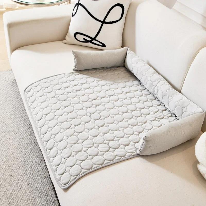 

Summer Dog Cooling Bed Puppy Kitten Sleeping Mat Sofa Cushion Ice Silk Breathable Mattress Dog s Cooling Mat Portable Mattress 70x70cm
