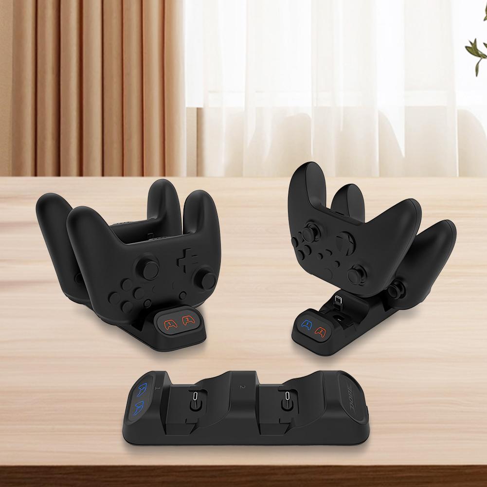 For Switch Pro Controller Charging Dock Type-C Handle Charger Dock Station Dual Fast Controller Charger for /Xbox Series S/X