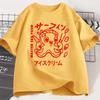Japanese Octopus Graphic Print T Shirt Funny Y2k Vintage T-shirt for Women Soft Short Sleeve Unisex Casual Tops Women Clothing