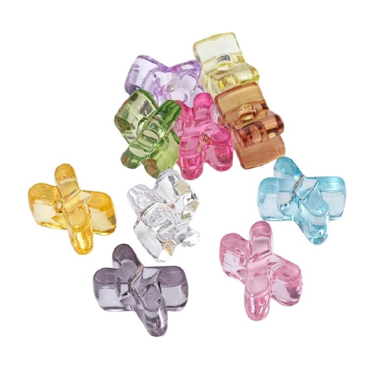 Name Jewelry Beads Clear Acrylic Letter Beads Large Hole 10 Piece Set for DIY Bracelets, Phone Straps and Jewelry
